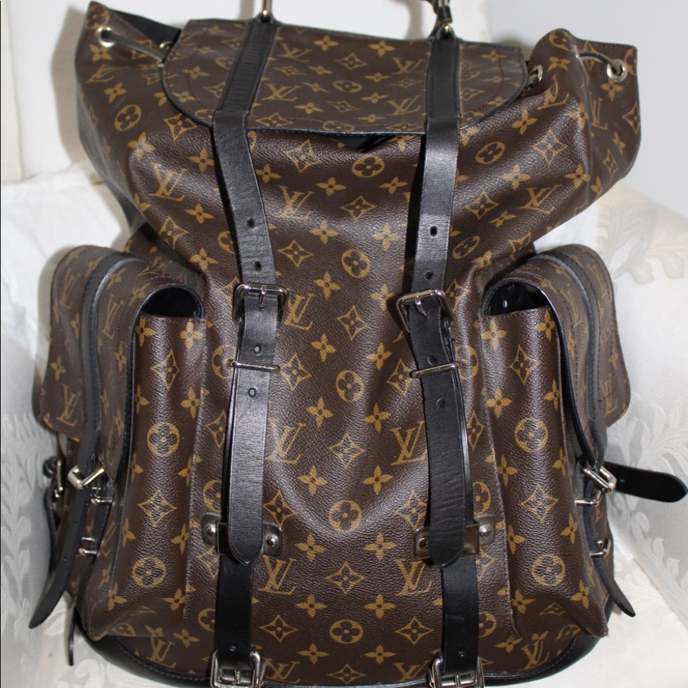 Louis Vuitton Monogram MacassarChristopherBackpack